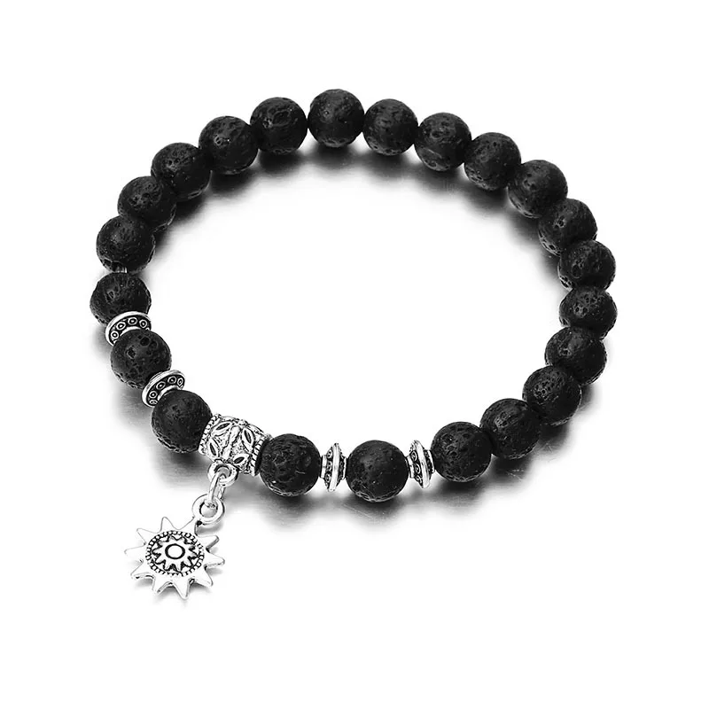 

1 Pc King & Queen Crown Couple Bracelets His, Her Friendship 8 Mm Beads Bracelet New Style European And American Hot Jewel