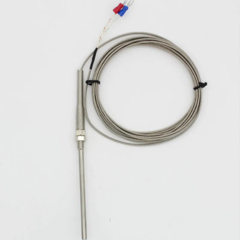 3 Meter High Temperature 0800 C Thermocouple K Type 100mm Probe