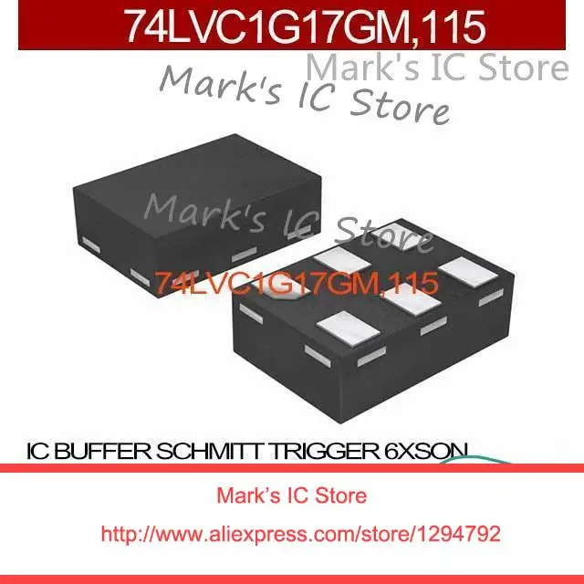 74LVC1G17GM,115 IC BUFFER SCHMITT TRIGGER 6XSON 74LVC1G17GM, 74LVC1G1 74LVC1G17 74LVC1G17