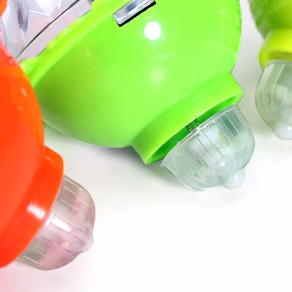1 шт. Забавный флэш-гироскоп со светодиодом детский цветной пластиковый волчок Классическая образовательная игрушка случайный цвет