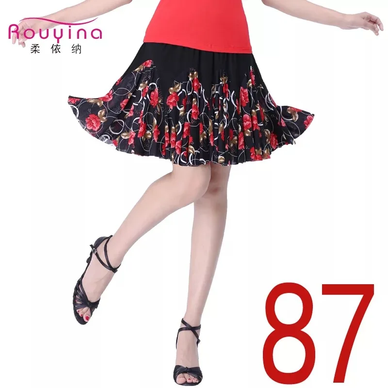 2018_midi_tutu_flower_printed_skirt_Skirts_Woman_printed_Summer_plus_size_elastic_girl_Tulle_Skirt_Women_Clothing_dancing_female_3