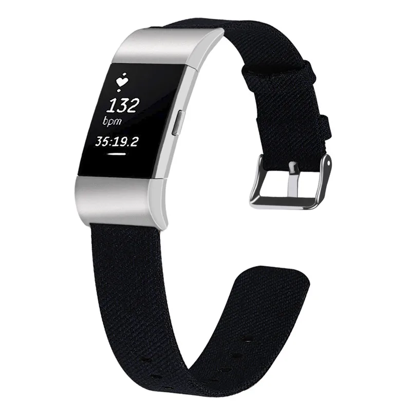 Ремешок для наручных часов для Fitbit заряд 2 ремешок; туфли из парусины; дышащая сменный Браслет для Fitbit заряд 2 Correa Fitbit часы 64002 - Цвет ремешка: 2