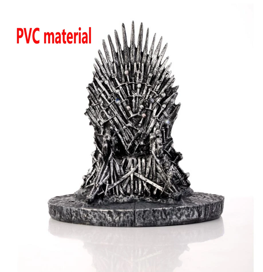 PVC throne Железный Трон модель в Игры престолов меч Зима идет музыкальная шкатулка коллективные игрушки - Цвет: PVC throne