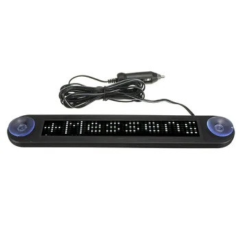 

12V LED Car Programmable Message Sign Moving Scrolling Display Board W/ remote White