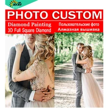 DIY фото на заказ 5D алмазная живопись, алмазная вышивка крестиком, 3D, Алмазная мозаика, украшение, Рождественская картина маслом