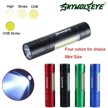 

Outdoor XPE+SMD 4 Modes COB LED Flashlight AA/14500 Torch Super Bright home outdoor travel adventure lighting flashlight #3J19