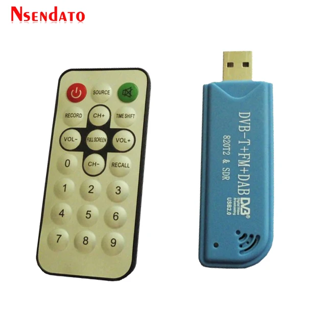 Digital RTL2832U & R820T2 USB2.0 Smart DVB-T SDR TV Stick Tuner DVB-T+FM+DAB RTL-SDR TV Receiver Dongle With Antenna For windows
