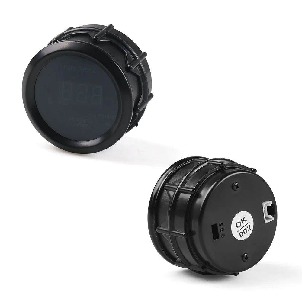 Dynoracing 수온 게이지 2 52mm 디지털 수온 게이지 파란색 led 자동차 게이지 자동차 미터 센서 BX 101462