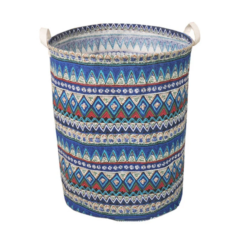 1 قطعة كبيرة قدرة سلة الغسيل تخزين المناشف البلوزات القطن + الكتان دائم