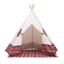 Любовь@ красного цвета дети играют палатка индейских вигвама детей театр детская игровая комната вигвама