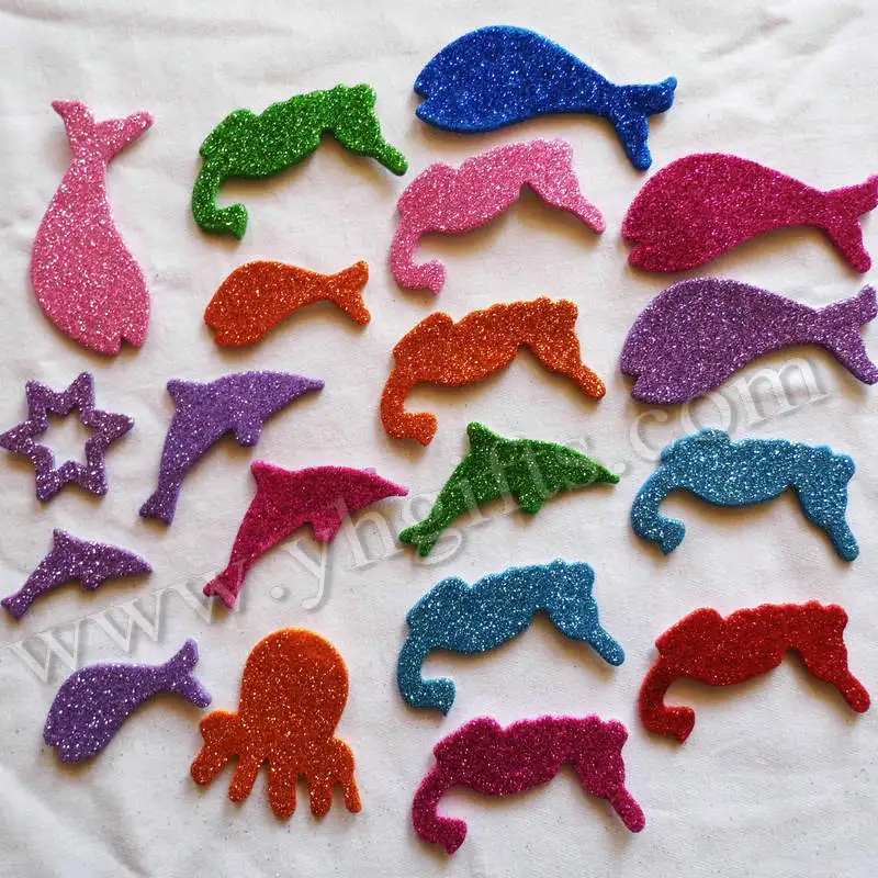 Download 20PCS(1bag)/LOT.Glitter ocean animal foam shape,Kids toy ...