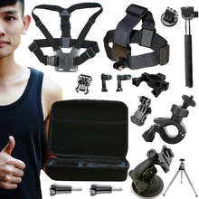 Gopro Аксессуары Для Go pro Hero 4 Сессии 3 Sjcam SJ4000 SJ5000x Xiaomi yi 2 4 k Действий Камеры Eken H9R Gitup 2 С случае