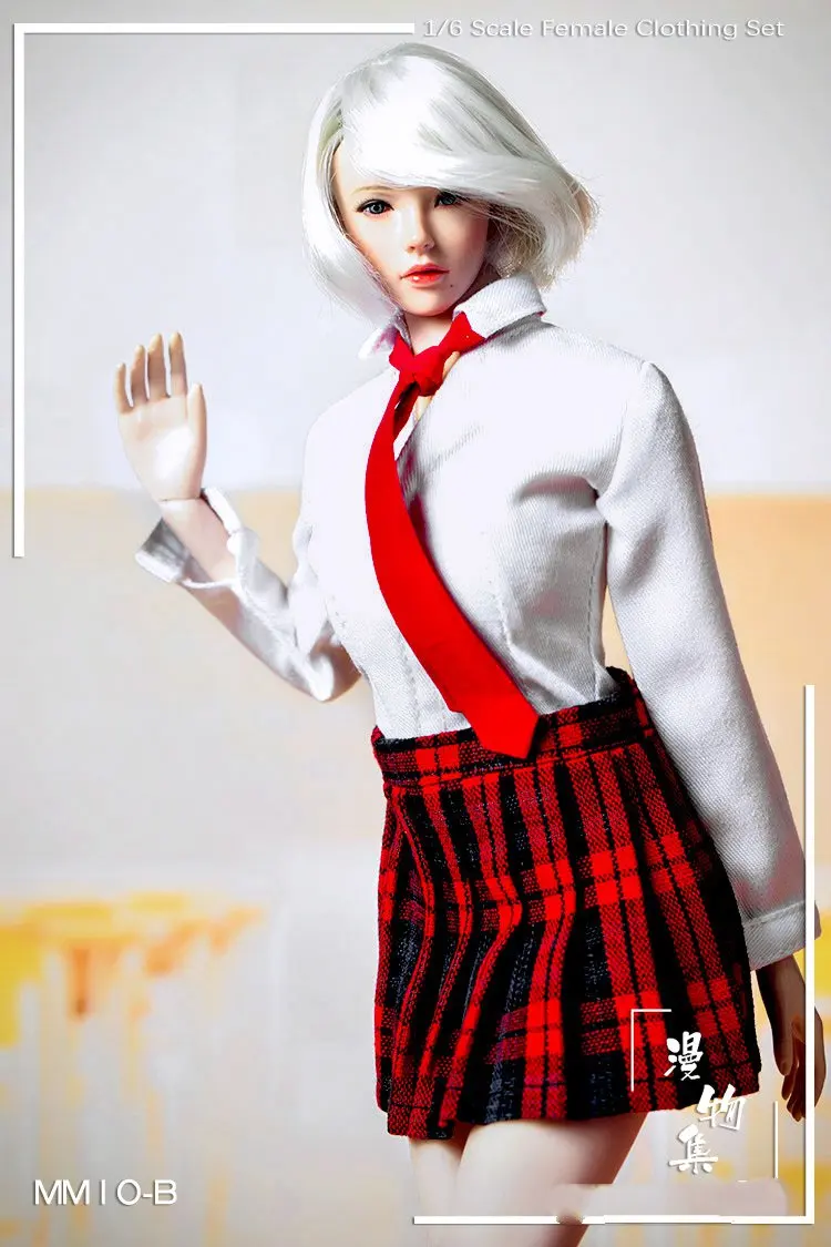 

Estartek Manmodel MM10 1/6 MISS AUTOMATA 2B Robot School Girl Uniform Costume Set for 12inch Action Figure DIY