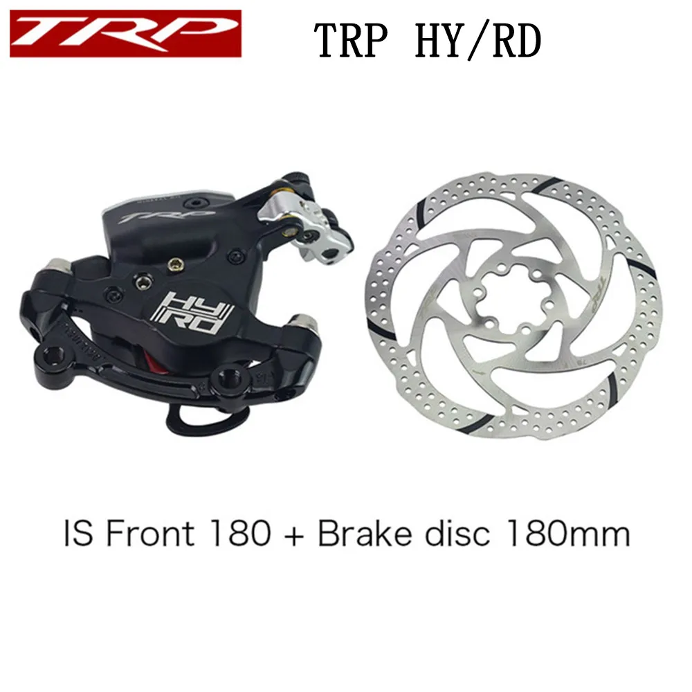 

TRP HY/RD Post Mount Bike Cable Actuated Hydraulic Disc Brakes Caliper 160mm w/ or w/o Rotor Front / Rear / Set HY/RD ROAD Black