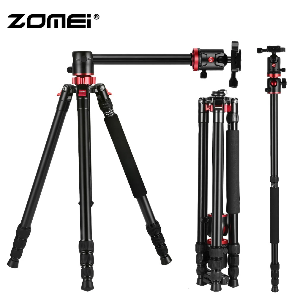  ZoMei M8 Tripod 75 inchs camera Stand Professional Horizontal Tripod with Ball Head for Canon DSLR 