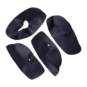 

PU Inner Door Panel Artificial Leather Armrest Cover Black Sticker Trim Protector Fit For VW Golf MK4 2002 2003 2004 2005 2006