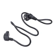 3Pin to IEC 320 C13 DOWN Angled Power Cord for LCD LED Wall Mount 1M