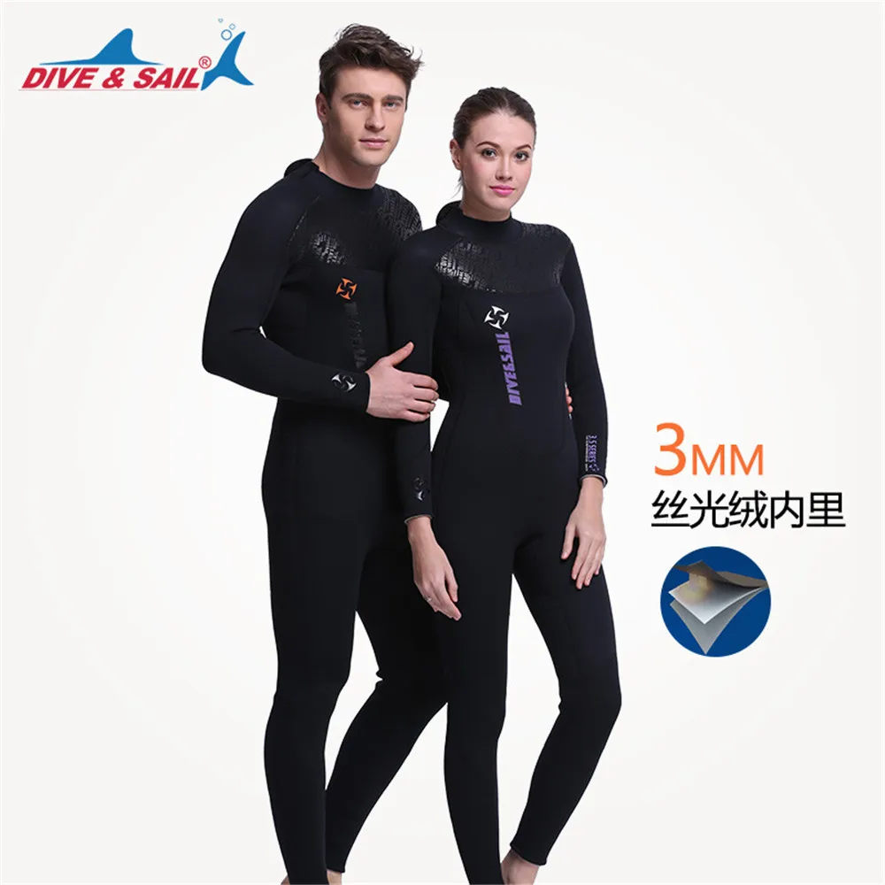 

Men women Neoprene3MM Scuba dive One piece long sleeved Spearfishing Surf wetsuits Wetsuits Snorkeling Diving Jumpsuit