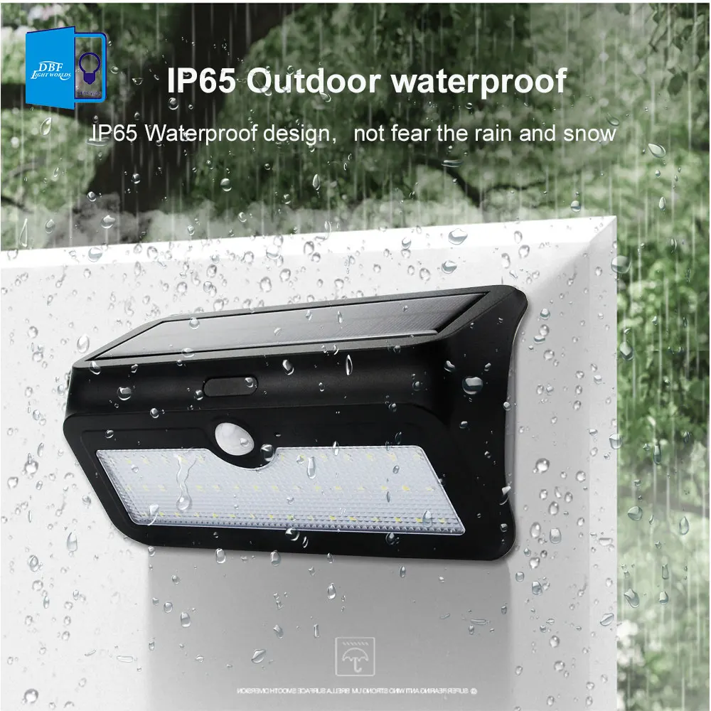 

46 LED Solar Light Super Bright Outdoor Solar Powered PIR Motion Sensor Light Wall lights Security lights For Garden Solar lamp
