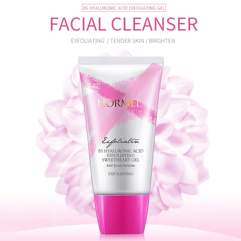 

Acne Blackhead Remove Hyaluronic Acid Scrub Cream Exfoliating Peeling Gel Smooth Deep Clean Facial Face Cleanser