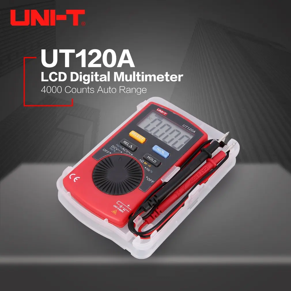 

UNI-T UT120A UT120B UT120C Portable Digital Multimeter LCD AC/DC Voltemter Current tester Frequency Resistance Capacitance Meter