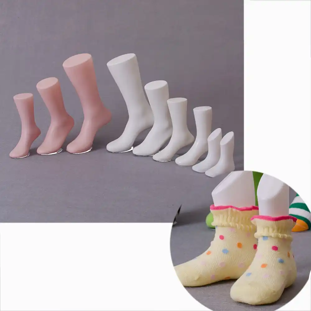Pair of Baby Kids Child Feet Mannequin Foot Model Mannequin Mannequin Sock