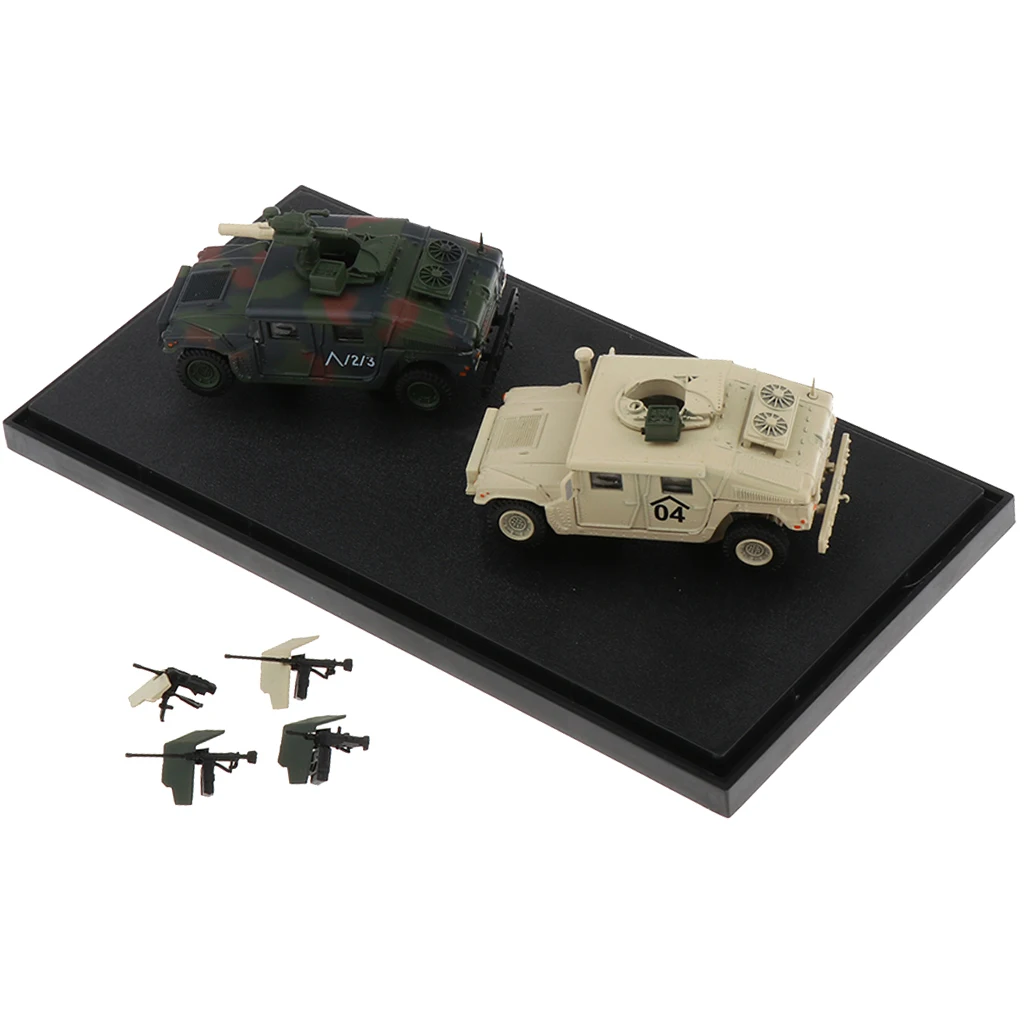 Diecast Military Vehicle Models with Accessories 1/72 Scale Home Office Decoration