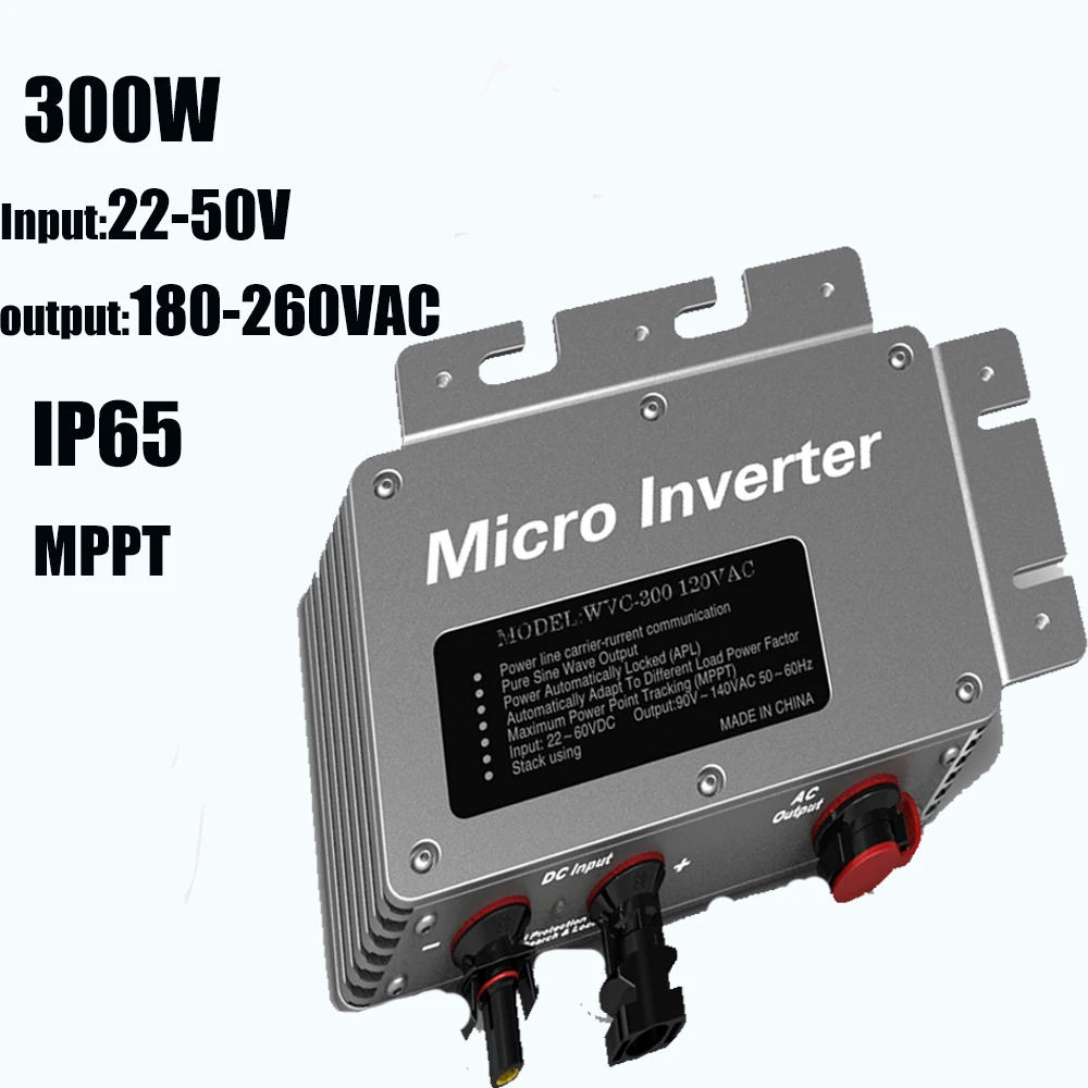 300W Pure Sine Wave Power High Frequency Inverter IP65 22-50V Input 180-260VAC Output Solar Power Micro Inverters MPPT 2015 NEW 300W Pure Sine Wave Power High Frequency Inverter IP65 22-50V Input 180-260VAC Output Solar Power Micro Inverters MPPT 2015 NEW