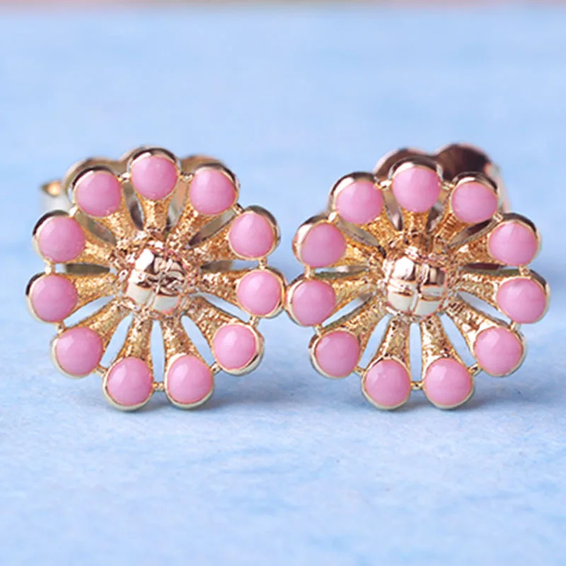 Fashion design quality delicacy earring cute daisy shape earring alloy