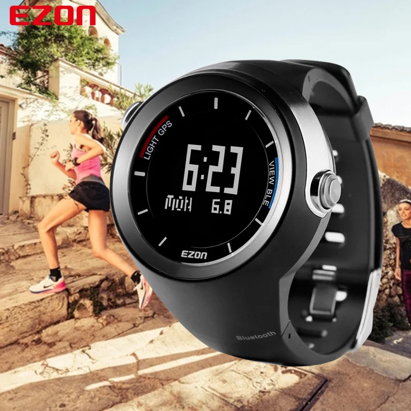 Умные спортивные часы EZON G2 с Bluetooth GPS электронные для тренажерного зала бега