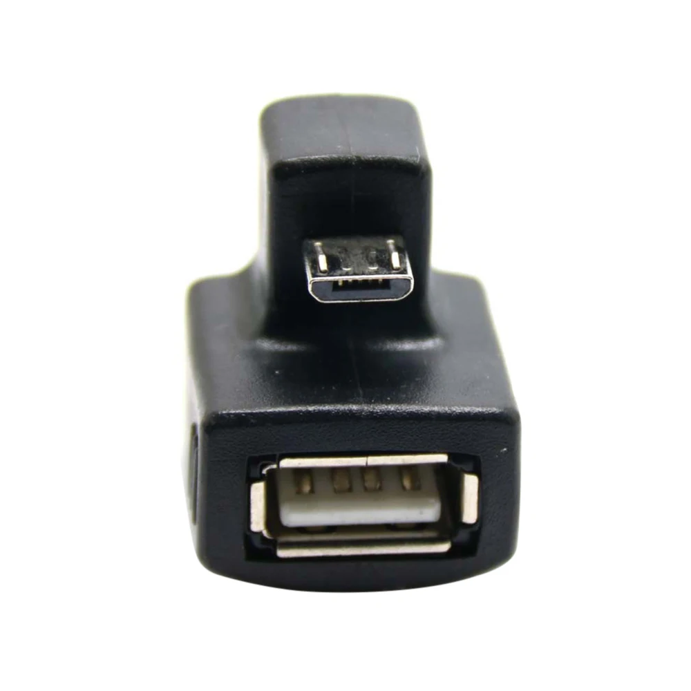 Микро USB OTG к USB 2,0 Женский удлинитель-адаптер с конвертером вверх вниз угловой 180 градусов - Цвет: Down