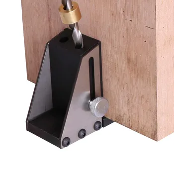 

Pocket Hole Jig Kit Woodworking Oblique Hole Locator Drill Guide Set 9mm Oblique Hole Puncher with Scale Hot Sale