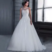 Vestidos de Novia Дешевое вечернее платье свадебное платье Robe de mariage прозрачное кружевное свадебное платье Vestido de Noiva ZJ2468