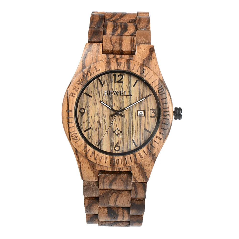 BEWELL WOODEN WATCH