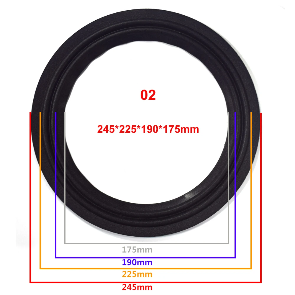 10 дюймов кольцо из вспененного материала для динамика с объемным краем НЧ-динамик ремонт складных краев кольцо сабвуфера DIY аксессуары для ремонта Подвески динамика