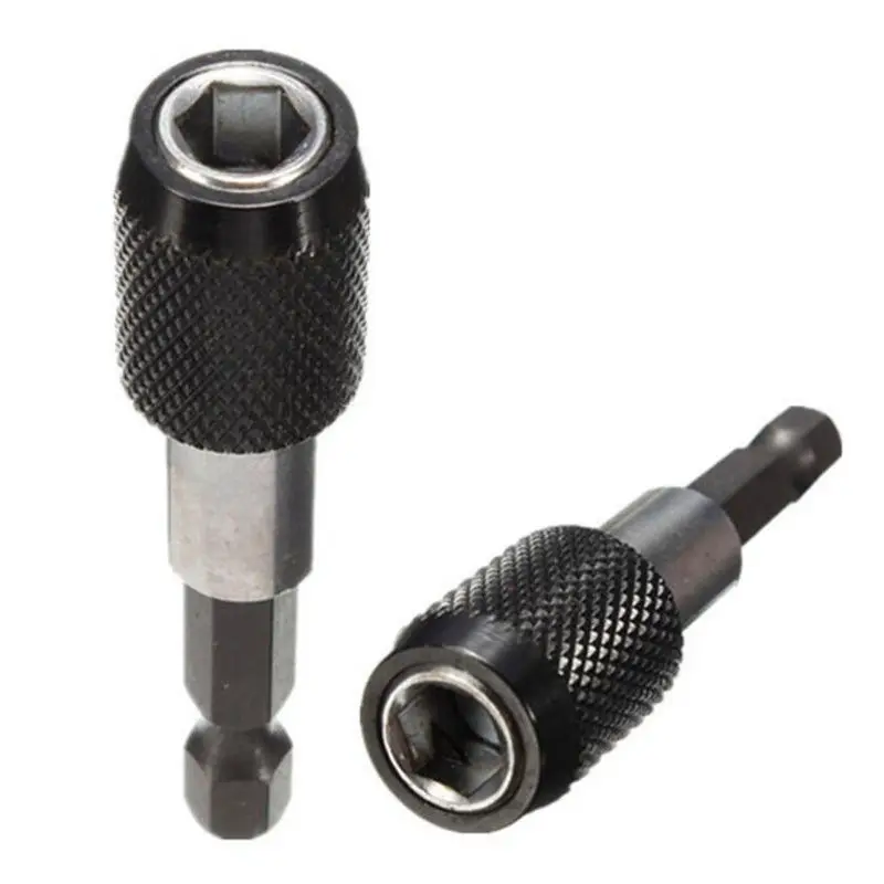 

1pc 1/4" 60mm Hex Shank Quick Release Drill Screw Driver Magnetic Screwdriver Bit Holder Magnetic Bits Holder Socket Extension