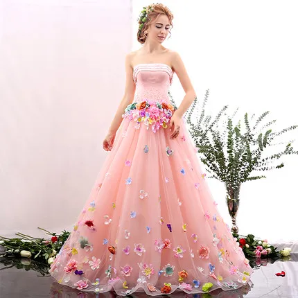 multi colored evening gowns