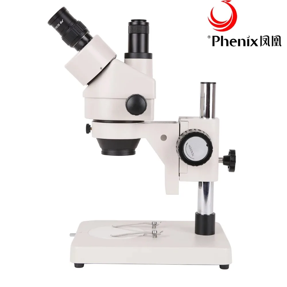 Phenix 7X 90X Industrial Stereo Microscope Trinocular Zoom Power