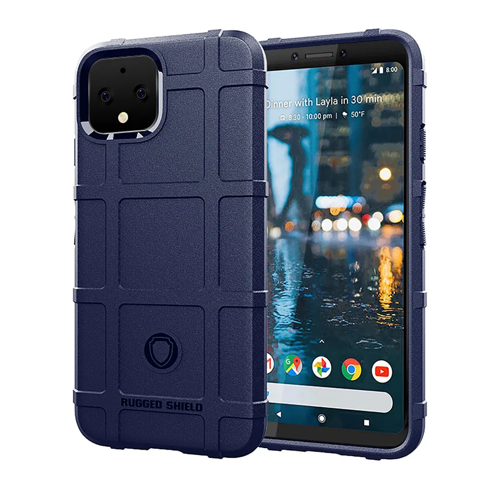 Thouport силиконовый чехол для Google Pixel 4 XL Pixel 3 3A XL военный сверхмощный защитный чехол для телефона для Google Pixel 4 Чехол - Цвет: Синий