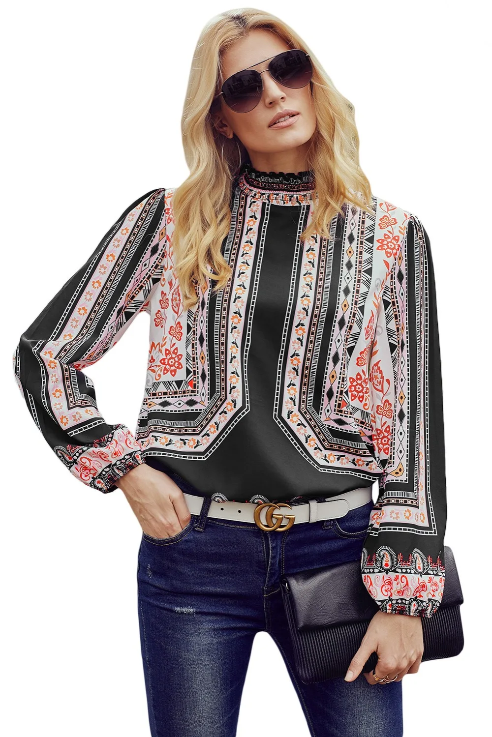 Floral-and-Tribal-Print-Smocked-Long-Sleeve-Blouse-LC251632-1-6