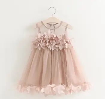 

2017 New Kids Baby Floral Vest Dresses , Princess Girls Summer Cute Clothes 5 pcs/lot, Wholesale