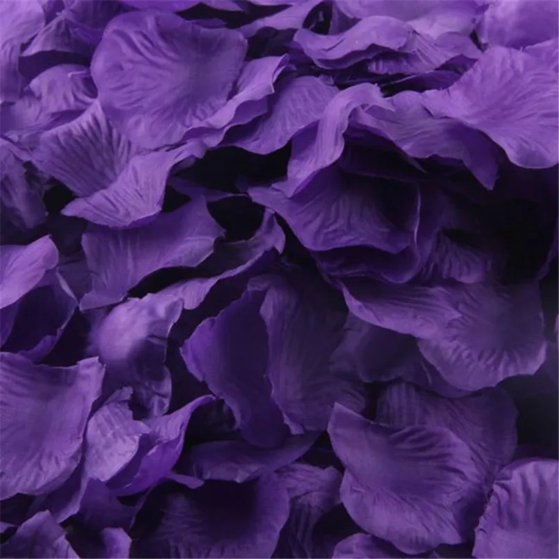 1000 шт фиолетовая Шелковая Роза искусственная лепестки Свадебная вечеринка Цветок сувениры Декор 30RJL17#1T3