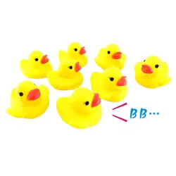 Игрушки ванны 10 шт. сжимая вызова Rubber Duck Даки Baby Shower День рождения Сувениры Рождественский подарок для детей