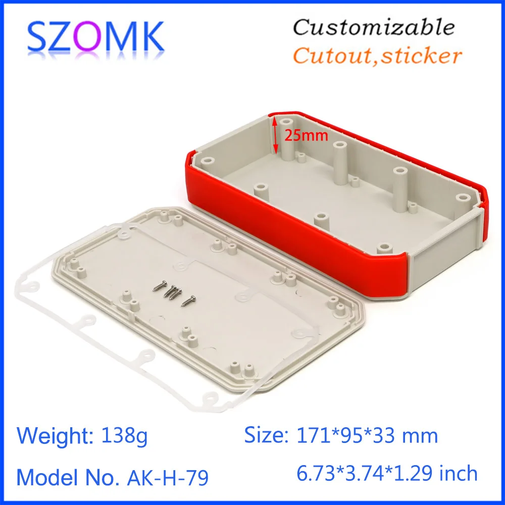 szomk handheld plastic box for electronics instrument housing plastic enclosure for pcb design junction box device project box (16)