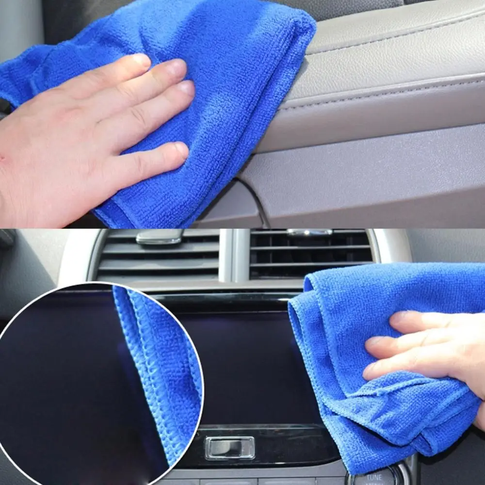 

NEW 1pc Car Care Polishing Wash Towels Plush Microfiber Washing Drying Towel Strong Thick Plush Polyester Fiber Cleaning Cloth