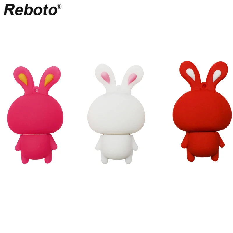 Cartoon Animal USB Flash Drive Little Rabbit Pen Drive Cartoon Rabbit Memory Stick Funny Pendrive 8GB 16GB 32GB 64GB U Disk