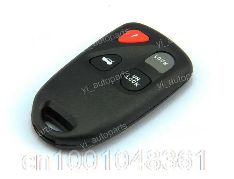 4 Buttons For Mazda Blank Replacement Remote Key Fob Cover Case Shell with Pad