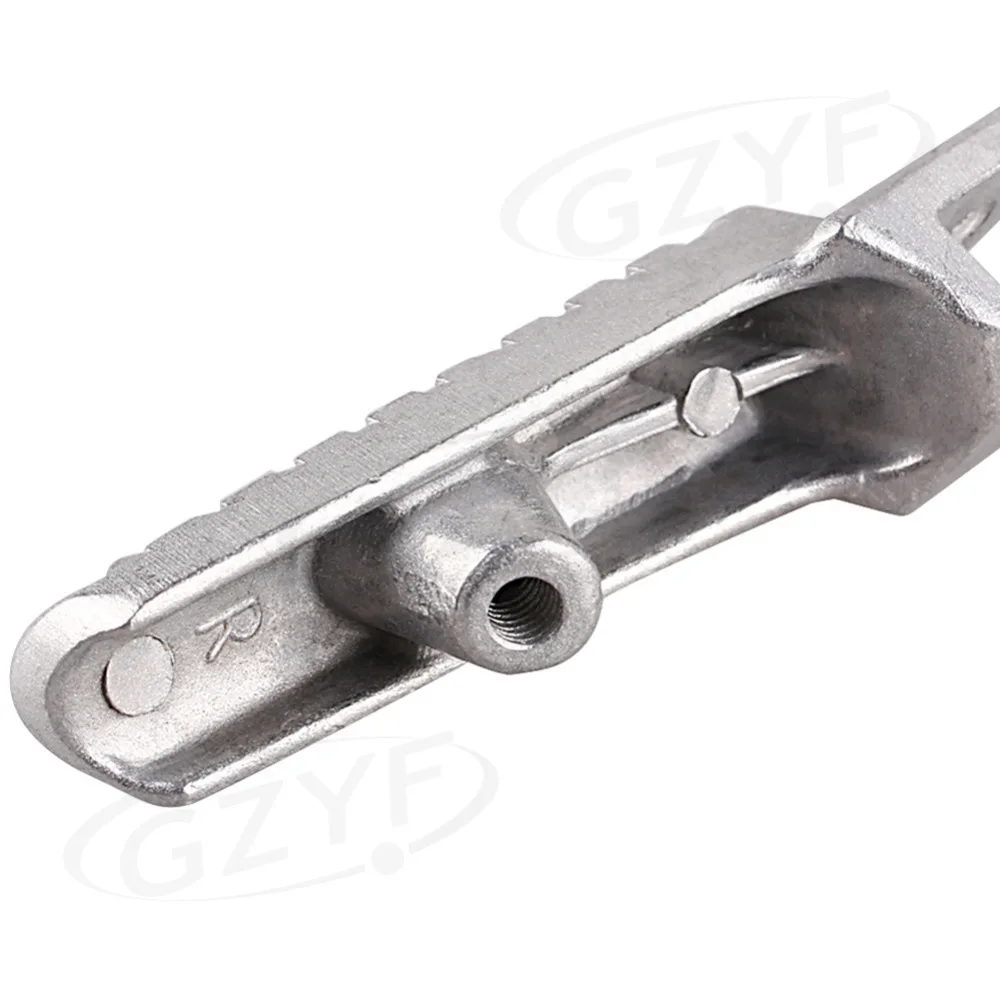 CNC Aluminum Front Foot Peg Footrest for Honda CBR600RR F5 2003-2014 & CBR1000RR 2004-2014 & CB1000R 2008-2011 Silver
