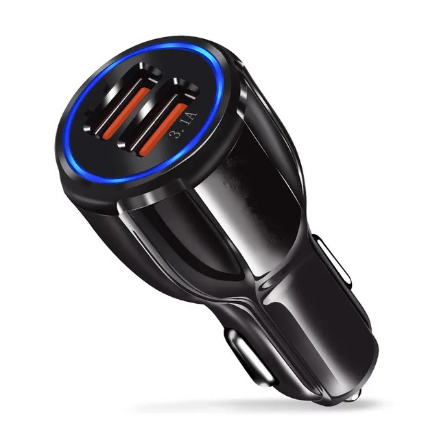 Для samsung galaxy S4 S6 S7 edge a6 j6 j4 Redmi 7 5 5a 6a 4 Note 6 pro Phone QC 3,0 быстрое usb Автомобильное зарядное устройство Micro usb зарядный провод - Тип штекера: Only Car charger