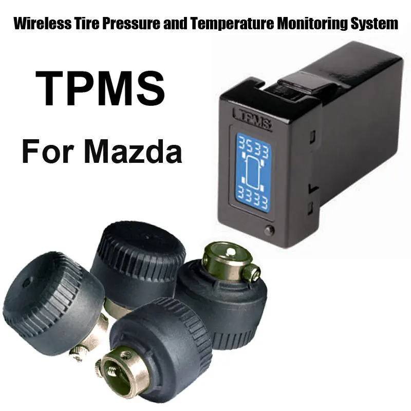 Беспроводная система мониторинга давления в шинах TPMS для Mazda с внешним сенсором 4